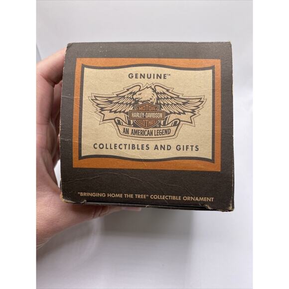 2001 Harley Davidson Christmas Ornament “Bringing Home The Tree” Series 3 LE - Picture 2 of 10